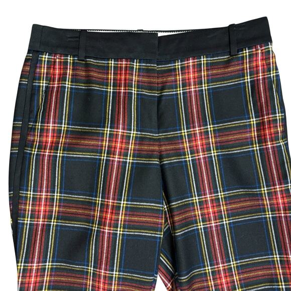 J. Crew Women's Cropped Pants Size 6 Tartan Plaid Wool Blend 26" Inseam E5726 - Picture 2 of 12